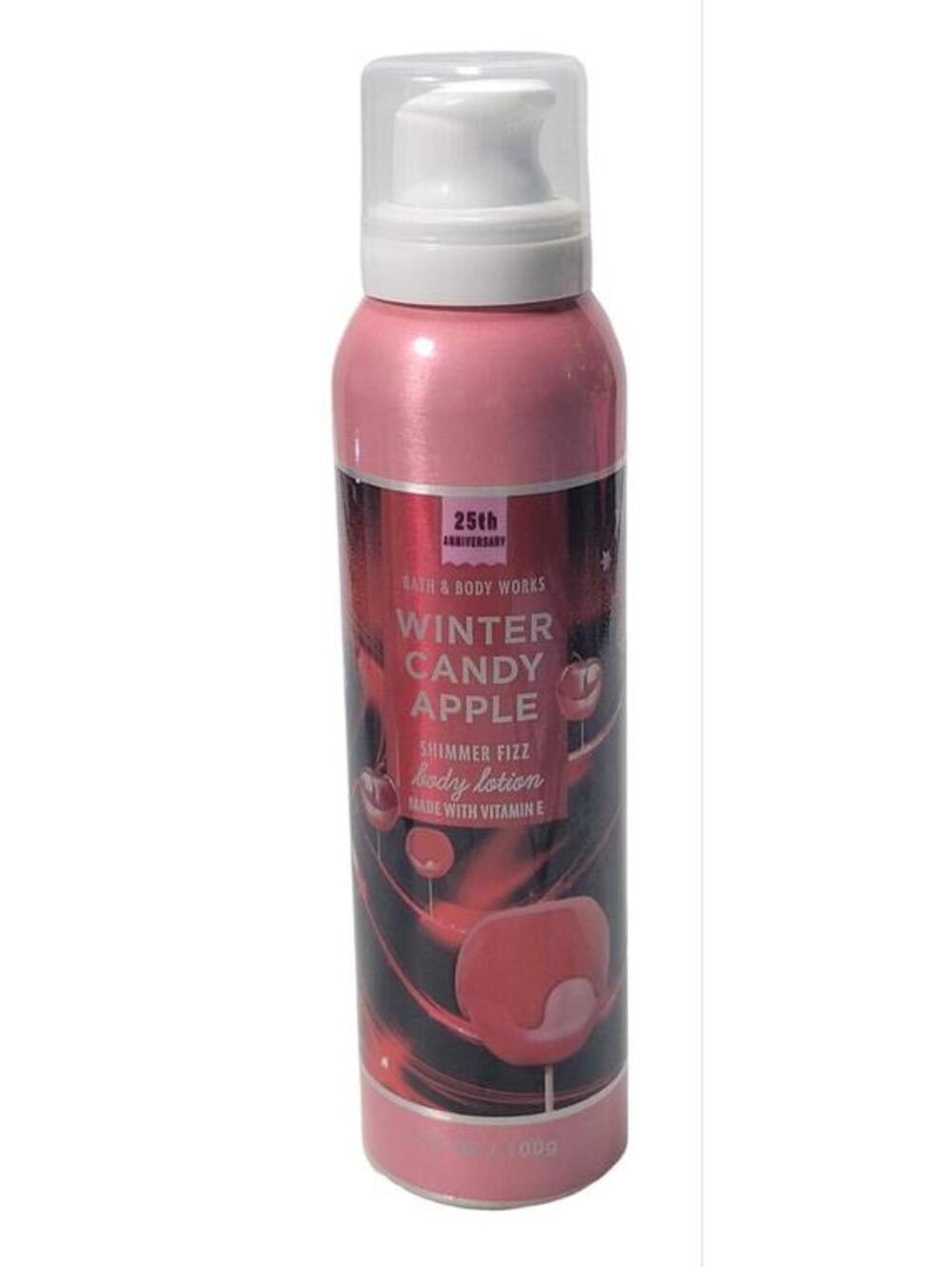 Bath & Body Works Winter Candy Apple Shimmer Fizz Body Lotion 3.5 oz